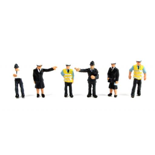 379-301 Police & Security Staff N Gauge Staff Scenecraft