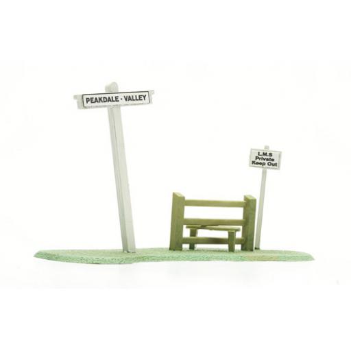 C078 Signpost & Stile Dapol Unpainted Kit