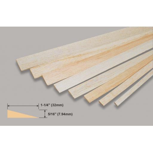 5/16 X 1 1/4 Balsa Trailing Edge