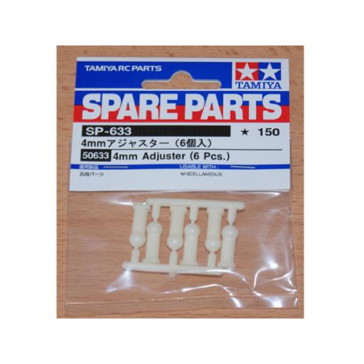 50633 Tamiya 4Mm Adjuster Ball Joint 6Pcs