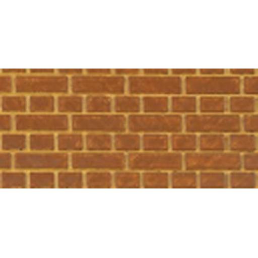 Fbs402 Oo Gauge 4Mm Scale English Bond Brick 270Mm X 370Mm Unpainted Styrene Sheet