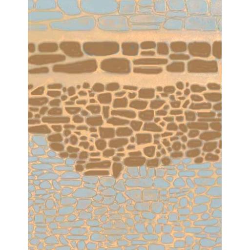 Fbs416 Oo Gauge 4Mm Scale Random Stone Walling 270 X 355Mm Unpainted Styrene Sheet