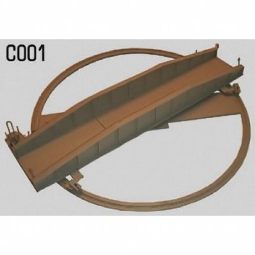 C001 Oo Turntable Dapol Unpainted Kit