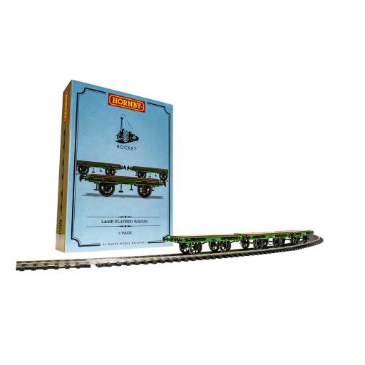 R60014 L&Mr Flatbed Rocket 3 Wagon Pack