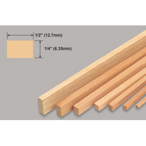 1/4 X 1/2 Balsa Strip