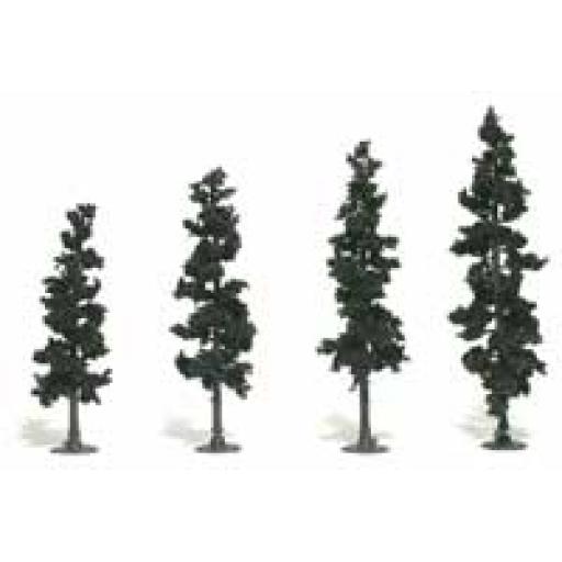 Tr1561 4'' - 6'' Trees X4 Woodland Scenics