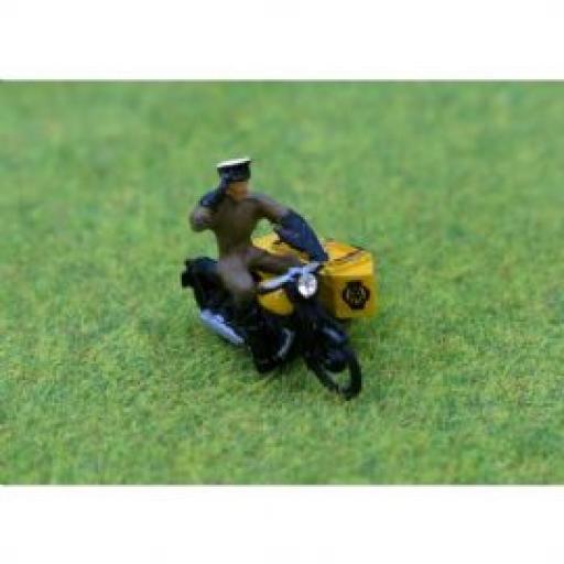 Pdz104 1950'S Motorcycle Patrol Painted Figures Oo Gauge P&D Models