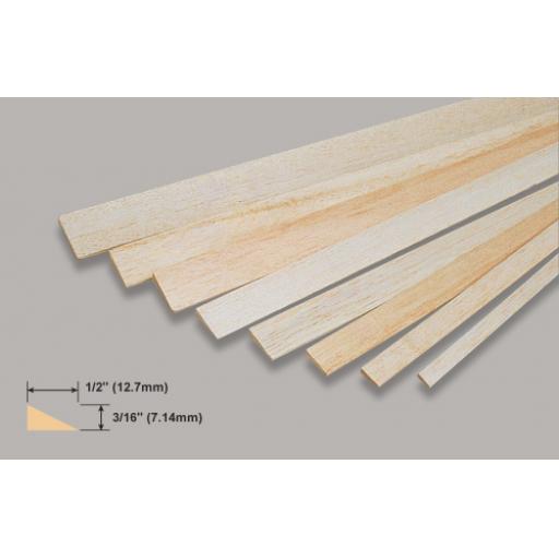 3/16 X 1/2 Balsa Trailing Edge