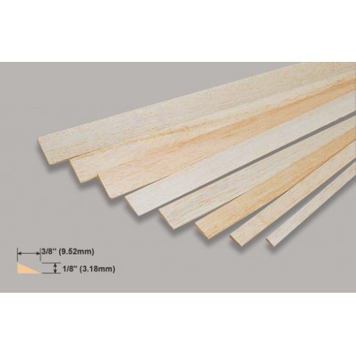 1/8 X 3/8 Balsa Trailing Edge