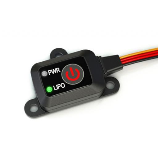 Etronix Et0775 Power Switch I/P 4-12V, Max 10A, 1.Mihm, 2.Lipo, Low Volt Protect 6.2V (Lipo)