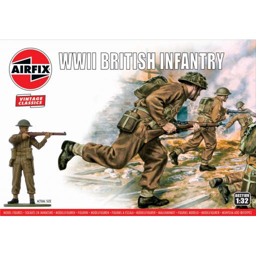 A02718V Ww2 British Infantry 1:32 Airfix Vintage