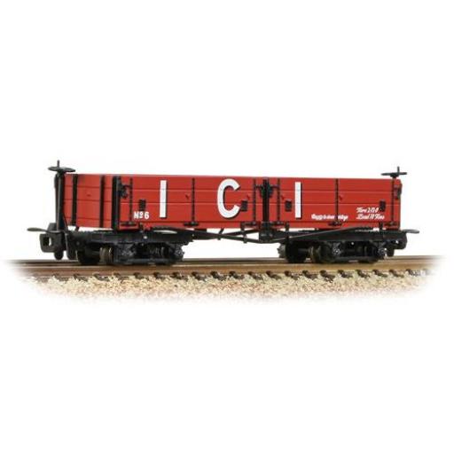 393-056 D Class Open Bogie Ici Red Wagon Bachmann