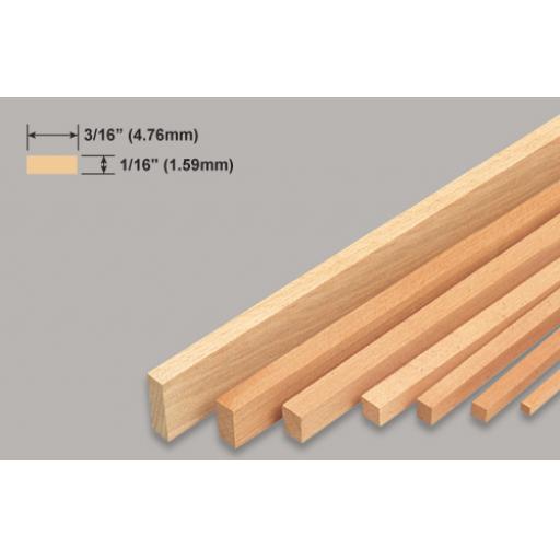 1/16 X 3/16 Balsa Strip