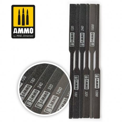 Mig 8567 Tapered Sanding Sticks 120-180-240-320-1200-1500