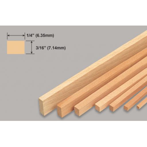 3/16 X 1/4 Balsa Strip