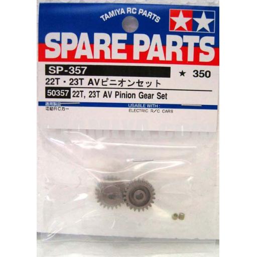 22T-23T Av Pinion Gear Item 50357 Tamiya Bits