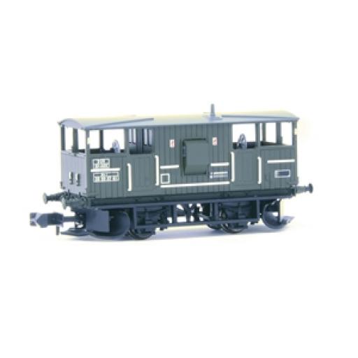 Efe E87519 Br 20T Shark Ballast Plough Brake Van Br Bauxite Departmental Olive Green Wagon