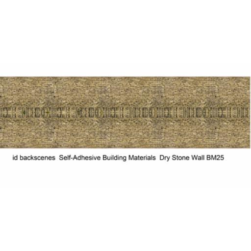 Bm025 Oo Dry Stone Wall Double Self Adhesive Id Backscenes A4 Each