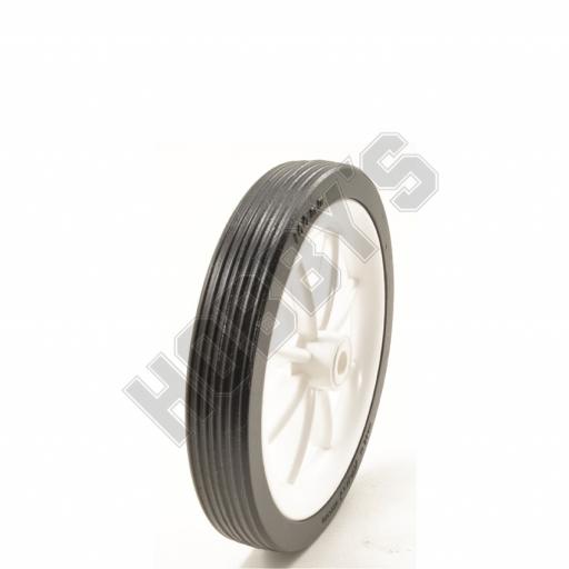 4" White Rim Solid Wheel Each 100Mm W4S