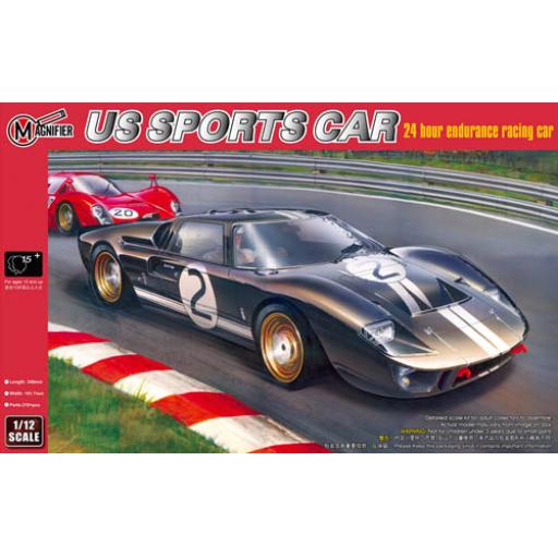 00019 Ford Gt40 Us Sports Car 1:12 Magnifier