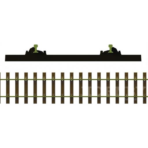 Sl-108F Box (25) Code 75 'Bullhead' Wooden Sleeper Flexible Track