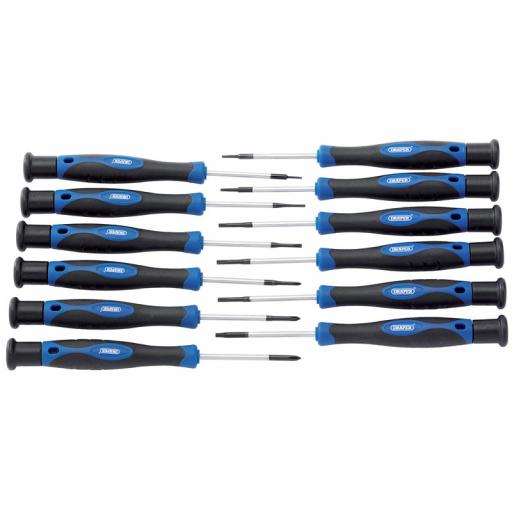 Screwdriver Set & Torque Drivers 12Pcs Precision Draper