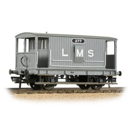 38-552B Midland Brake Van Lms Grey With Duckets