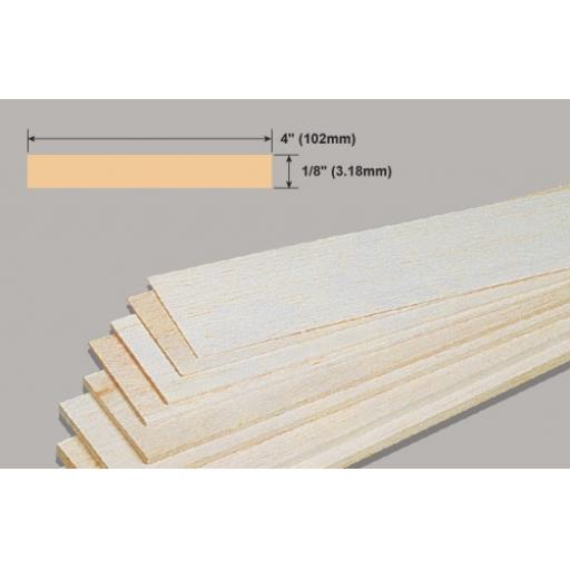 1/8 X 4 Balsa Sheet