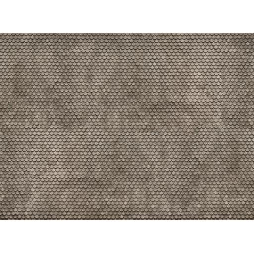 56691 Embossed Plain Grey Tile Card 25 X 12.5Cm Noch Oo Gauge