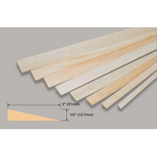 1/2 X 2 Balsa Trailing Edge