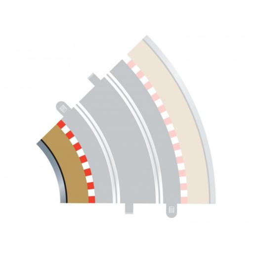 C8225 Radius 2 Curve Inner Borders (4) Scalextric