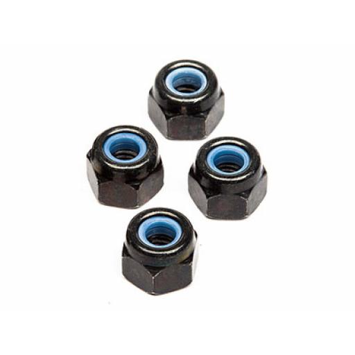 Fastm3Bk Black Aluminium Locknuts