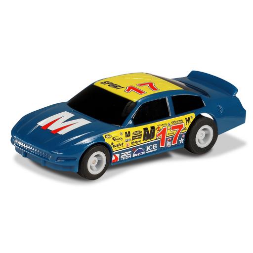 G2157 Us Stock Car Blue 17 Micro Scalextric Car