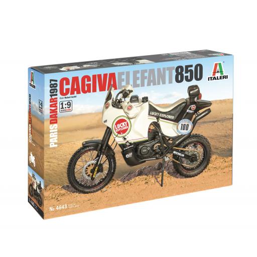 4643 Cagiva Elephant 850 Paris Dakar 1987 1:9 Italeri