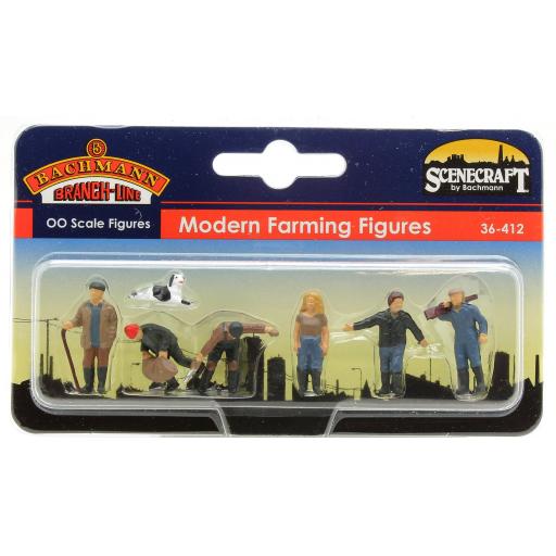 36-412 Modern Farming Figures Scene Scencraft