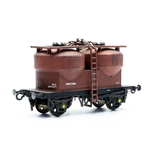 C043 Twin Silo Wagon Dapol Oo Scale Unpainted Kit