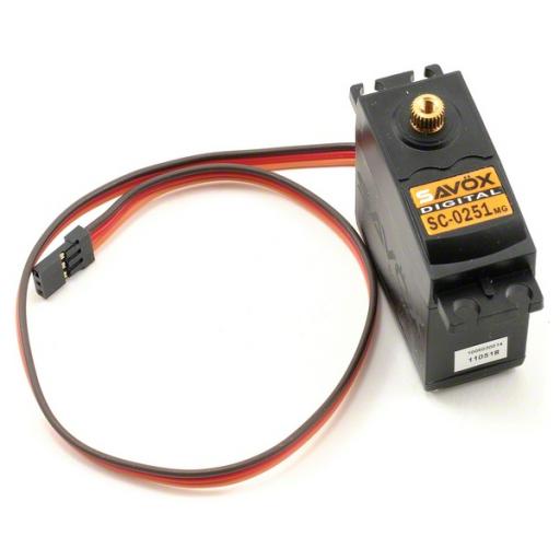 Savox Sc-0251Mg Large Digital Servo(61G, 16Kg-Cm, 0.18Sec/60Deg)