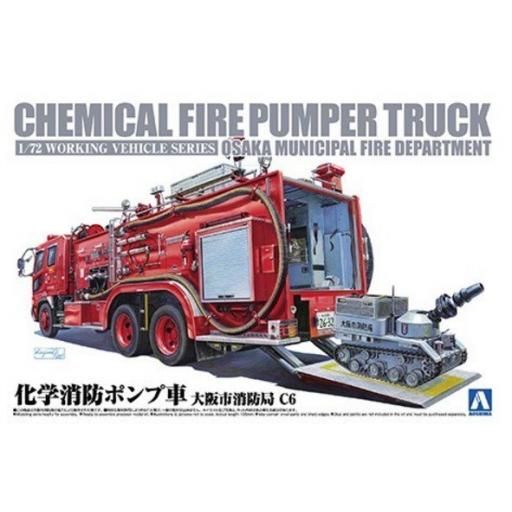 01206 Chemical Fire Pumper Truck 1:72 Aoshima