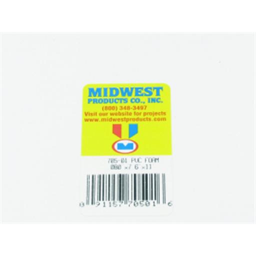 705-01 Midwest Pvc Foam .080'' 7.6 X 11''