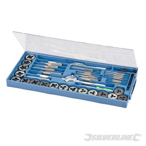 Tap & Die Set 40 Pieces Silverline Ms51