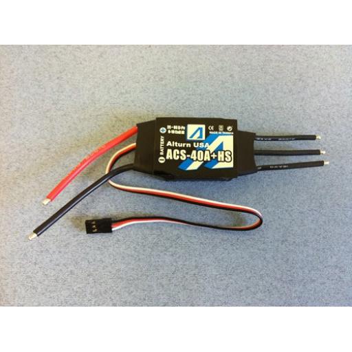 Alturn 40 Amp Brushless Esc With Heatsink P-Acs40