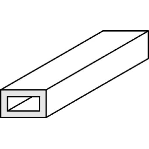 Rectangle Tube 3.2 X 6.3Mm (.125X.250') 257 Evergreen