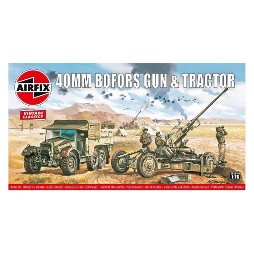 A02314V Bofors 40Mm Gun & Tractor 1:76 Airfix Vintage