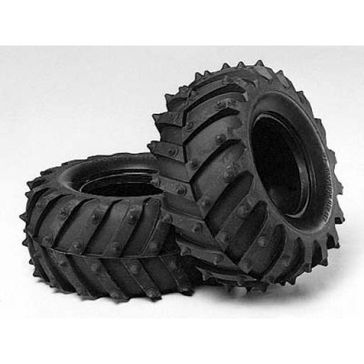 50374 Monster Pin Spike Tyres 1Pr Tamiya