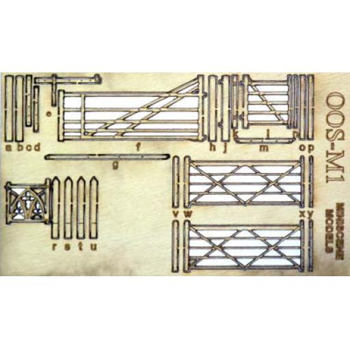 Oo-S-M1 Wooden Rural Gates Ancorton Models