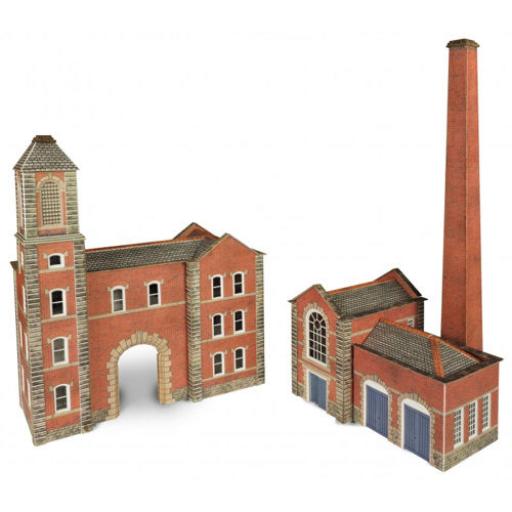 Pn184 Boiler House & Factory Entrance (N Gauge) Metcalfe