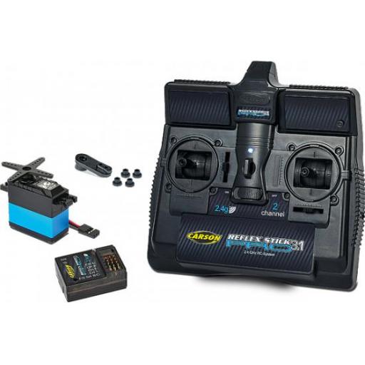 Carson Reflex Stick 3.1 Pro 2Ch 2.4Ghz Radio Combo With Servo