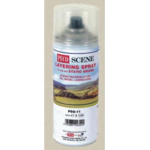 Psg-11 Static Grass Layering Spray Glue 400Ml Peco