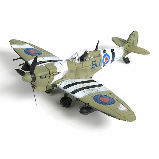 Supermarine Spitfire No.5 1:48 Pre-Painted Snap Kit 4D Model