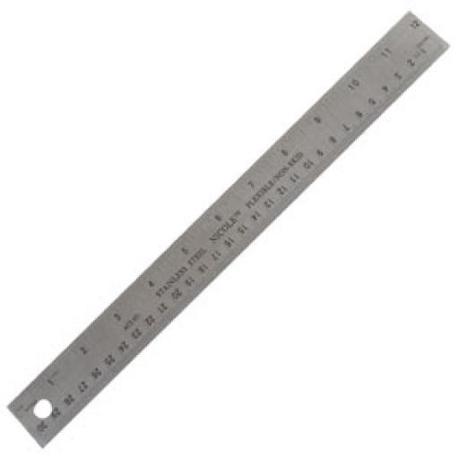 12'' Steel Rule